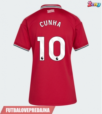 Lacne Ženy Futbalové dres Manchester United Matheus Cunha #10 2026-27 Krátky Rukáv - Domáci